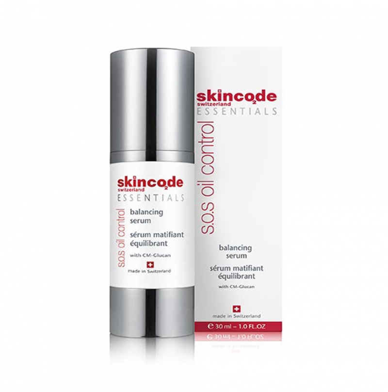 Tinh chất trị mụn viêm cân bằng dầu và se khít chân lông Skincode essential oil control balancing serum